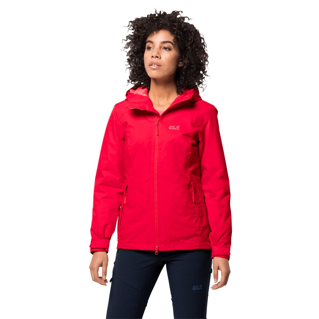 Jack Wolfskin FROSTY MORNING Vestes Femme Rouge - AFWBUZT-75